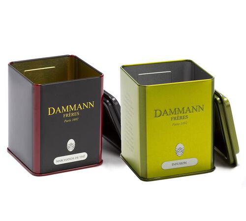 Duo bo&icirc;tes th&eacute; et infusion vides - 2 x 100 g - DAMMANN FR&Egrave;RES