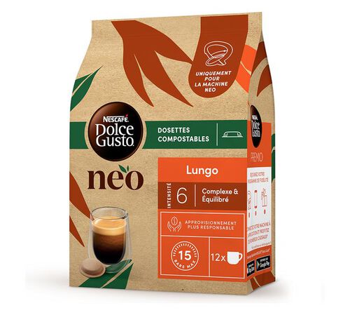 NEO Nescafe&reg; Dolce Gusto&reg; pods Lungo x 12