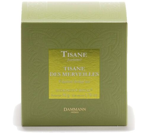 Tisane des Merveilles herbal tea - 25 Cristal&reg; sachets - Dammann Fr&egrave;res