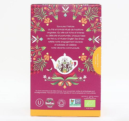 Schwarzer Tee Ingwer & Pfirsich Bio - 20 Teebeutel -English Tea Shop image number 2