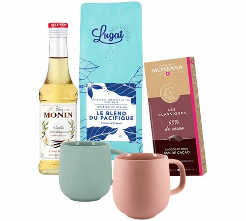 Assortiment Caf&eacute; & Chocolat &agrave; partager &agrave; deux &ndash; Sp&eacute;cial Saint-Valentin