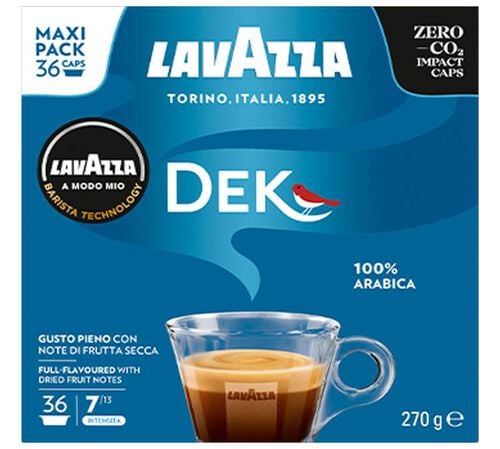 36 capsules Lavazza A Modo Mio Dek Cremoso - LAVAZZA