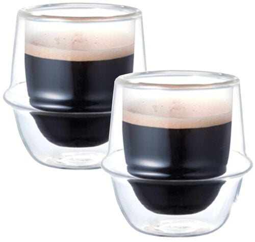 2 verres double paroi Kronos 8cl - KINTO