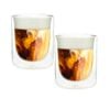 PYLANO set of 2 'Mila' double wall cappuccino glasses - 250ml image number 2
