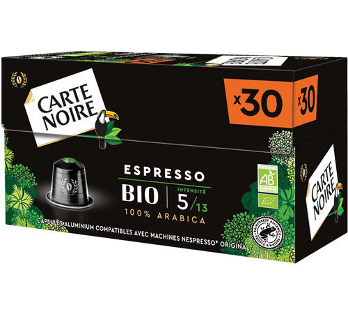 240 capsules compatibles Nespresso* Original Espresso Bio - CARTE NOIRE image number 4
