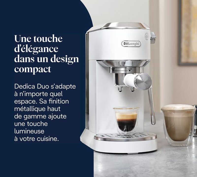 DeLonghi Dedica Duo EC890.WI Bianca Macchina caff&egrave; espresso image number 7