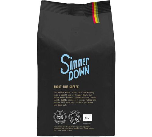 Marley Coffee Simmer Down Organic Decaf Coffee Beans - 227g image number 1