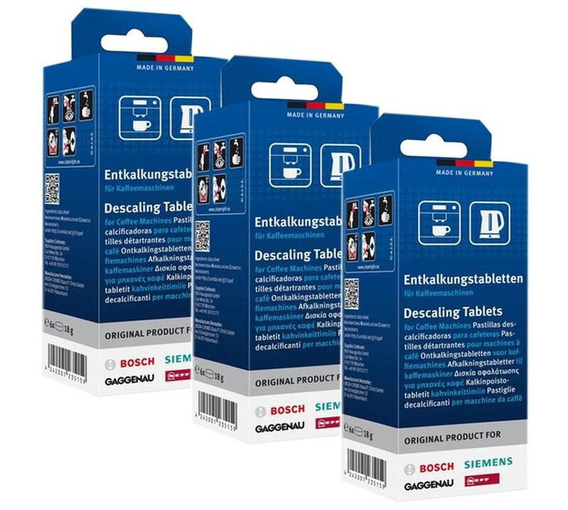 Pack of 3 descaling tablets for Bosch / Tassimo / Siemens / Neff image number 0
