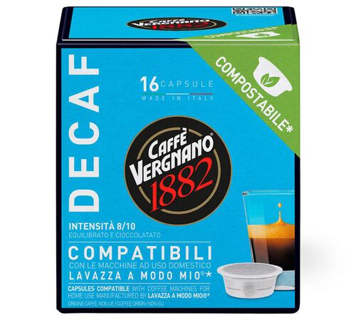 Caff&egrave; Vergnano Lavazza A Modo Mio Capsules Decaf x 16