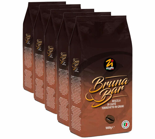 Zicaff&egrave; - Caff&egrave; in grani - Uso professionale - Bruna Bar 5 kg