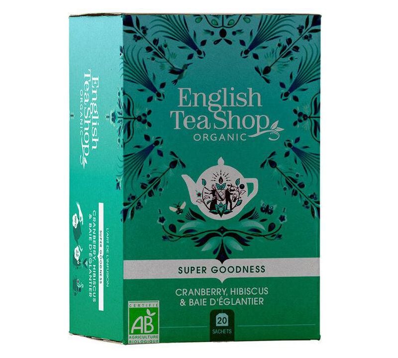 Fr&uuml;chtetee Bio Cranberry Hibiskus Hagebutte 20 Teebeutel - English Tea Shop image number 0