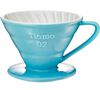 Tiamo V02 4-cup coffee dripper in blue image number 0