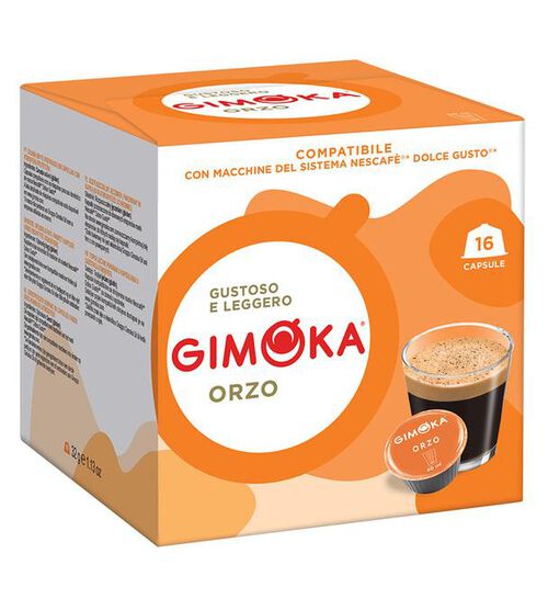 16 capsule compatibili Nescafe* Dolce Gusto* Orzo &ndash; Gimoka