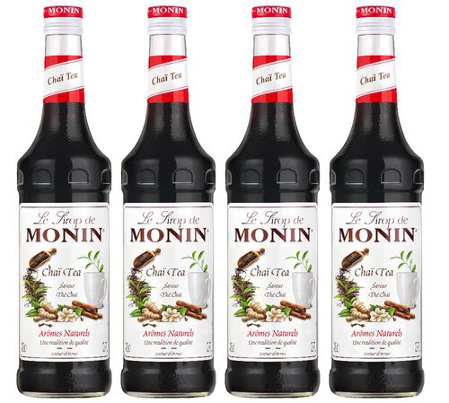Sirop Monin - Th&eacute; Cha&iuml; - 4x70cl