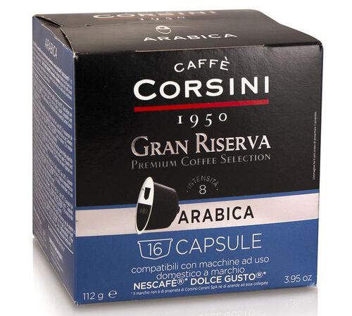 Caff&egrave; Corsini - 16 capsule per Nescafe&reg; Dolce Gusto&reg; - Gran Riserva Arabica