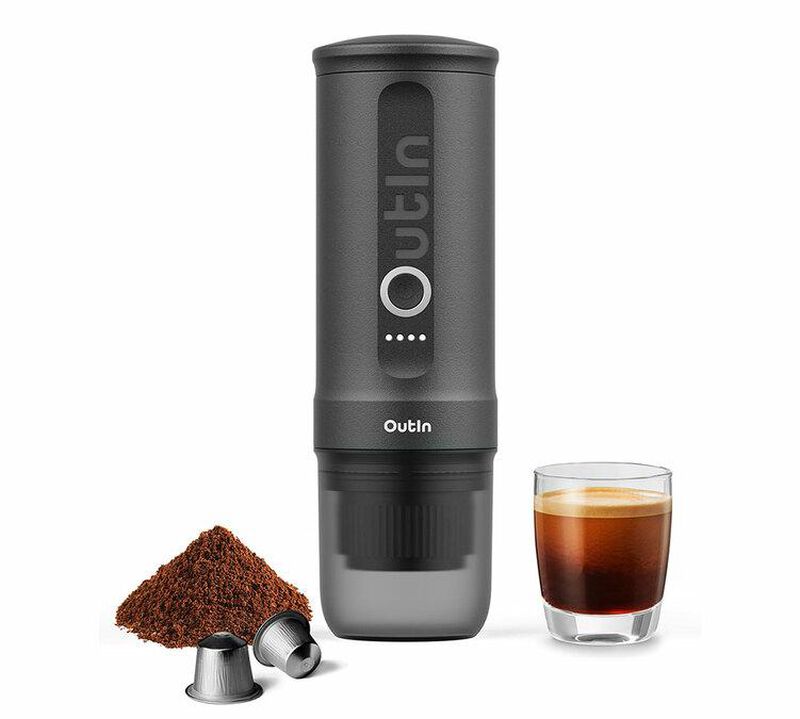 Cafeti&egrave;re de voyage OUTIN Nano Portable Space Grey image number 0