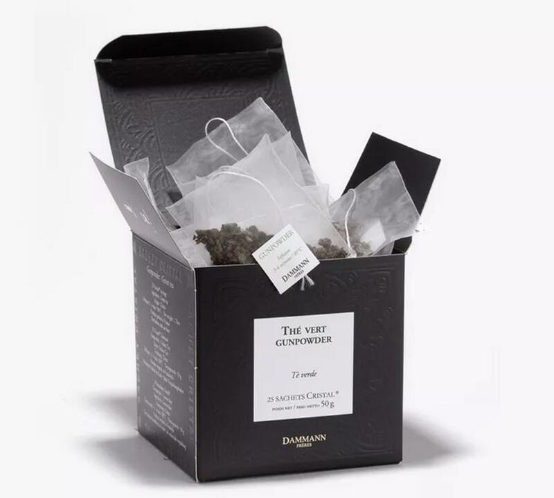 Dammann Fr&egrave;res Gunpowder green tea - 25 Cristal&reg; sachets image number 0