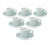 Loveramics - 6 tazzine da caff&egrave; con piattini - Egg River Blue 8 cl image