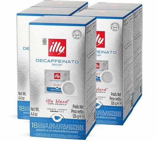 Illy ESE pods Espresso Decaffeinated Coffee x 90 coffee pods