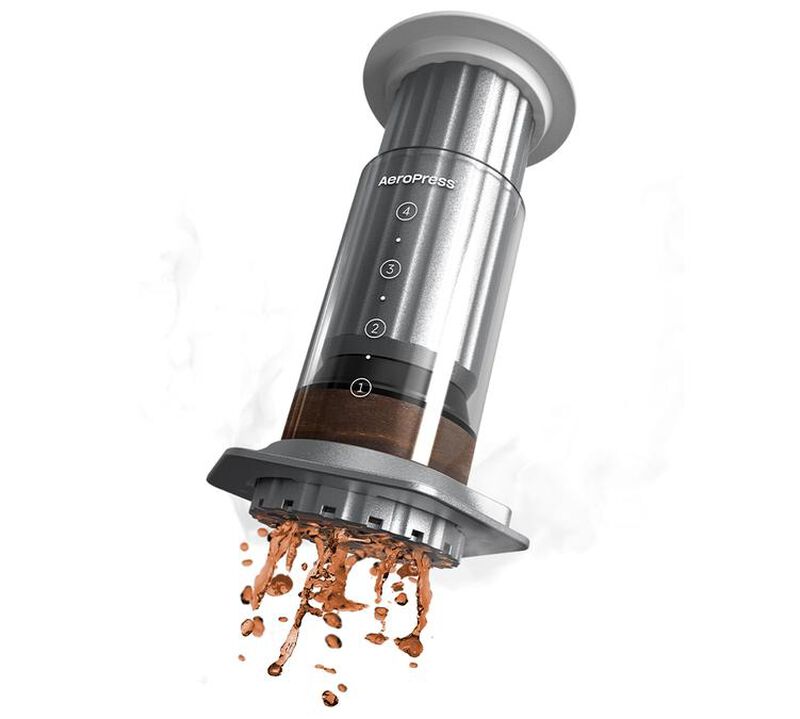 Aeropress Premium Portable Coffee Maker - Silver image number 1