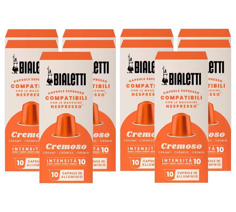 100 Nespresso* compatible capsules Original Cremoso - BIALETTI image number 0