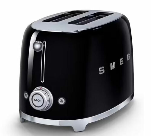 Set Petit-D&eacute;jeuner Grille-Pain TSF01BLEU et Bouilloire KLF03BLEU Noir - SMEG image number 2