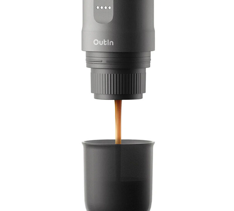 OutIn Nano Portable - Caffettiera da viaggio - Grigio Scuro image number 5