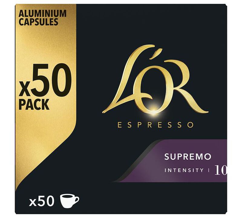 50 Nespresso* Original Compatible Capsules Supremo &ndash; L'OR ESPRESSO image number 0
