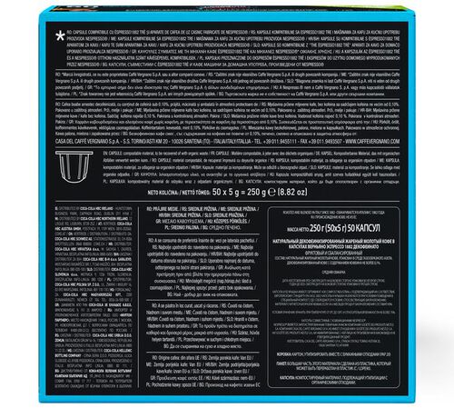 100 capsule compatibili Nespresso* Original Espresso Decaffeinato &ndash; Caff&egrave; Vergnano image number 2