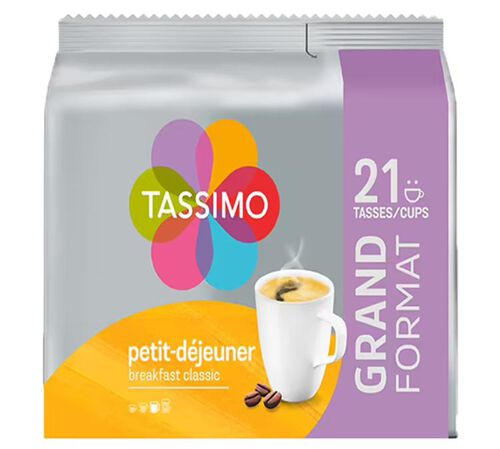 105 dosettes Tassimo Petit Dejeuner Classic - TASSIMO image number 1