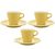 3 Tasses et sous-tasses Espresso Origami 9cl - Jaune image