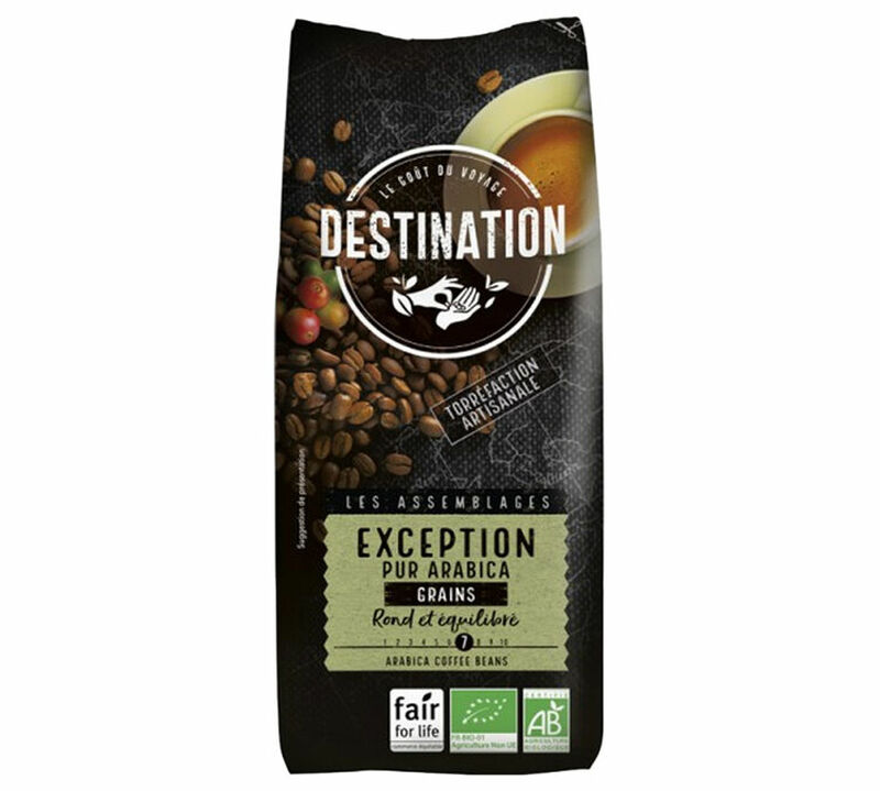 Destination 'Exception Pur Arabica' organic coffee beans - 1kg image number 1