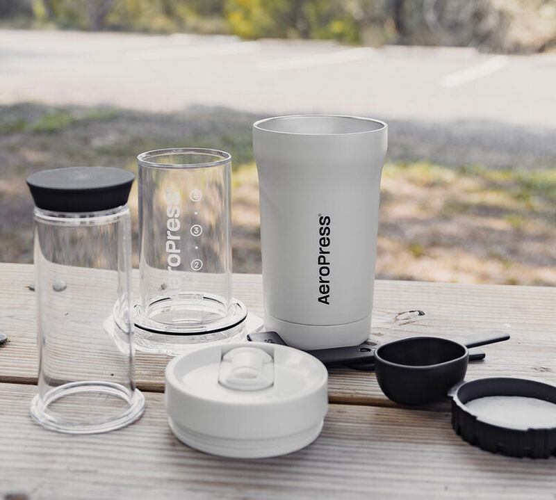 Aeropress Go Plus Portable Coffee Maker - Cream image number 4