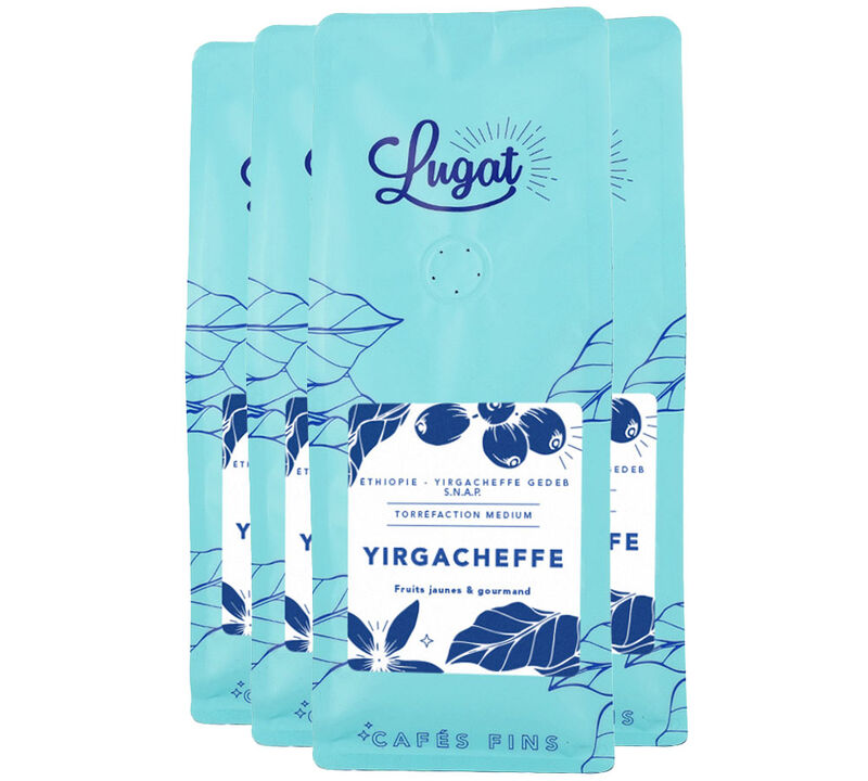 Lugat - Coffee Beans - Ethiopie Yirgacheffe - 4x250 g image number 0