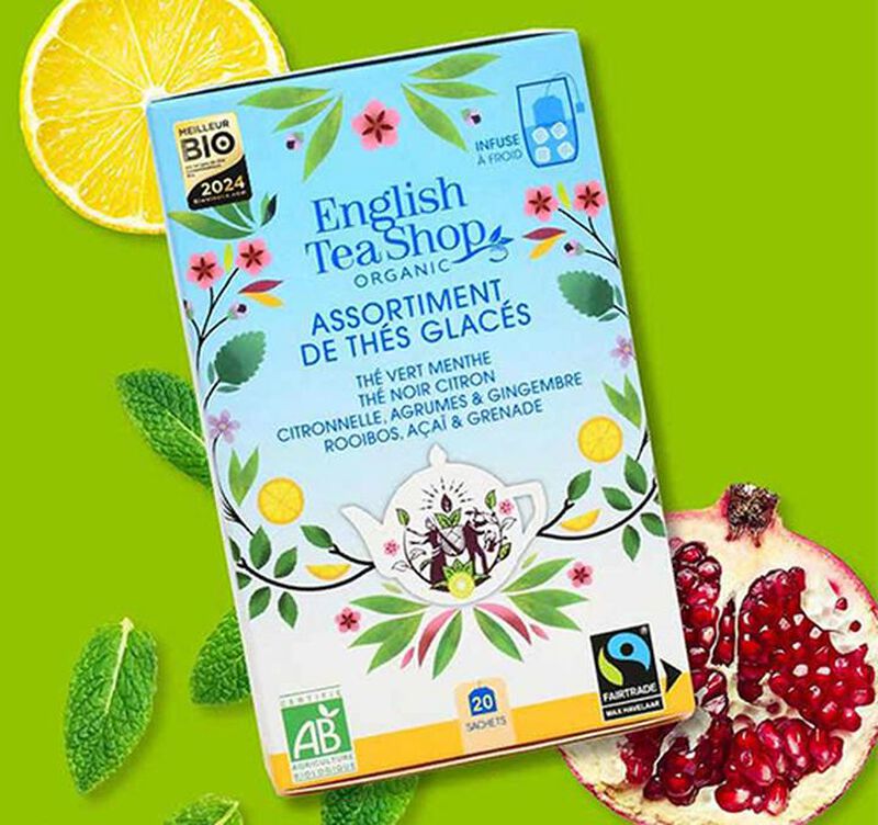 Organic Iced Tea Selection Pack by English Tea Shop x 20 Tea Bags image number 1