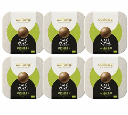 54 Boules de caf&eacute; Lungo Bio Compatible CoffeeB - CAF&Eacute; ROYAL