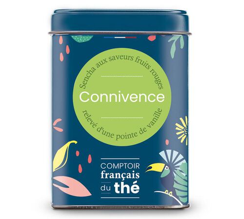 Comptoir Fran&ccedil;ais du Th&eacute; 'Connivence' Fruity Green Tea - 100g loose leaf in tin