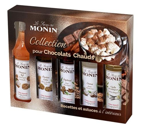 Coffret sirops - Pour chocolat chaud - 5 x 5 cl - MONIN