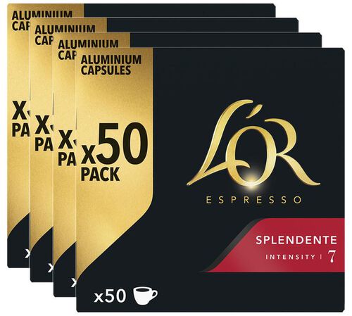 200 capsulesles Splendente compatibles Nespresso* Original - L'OR ESPRESSO