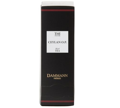 Black Ceylon O.P tea - 24 Cristal&reg; sachets - Dammann Fr&egrave;res