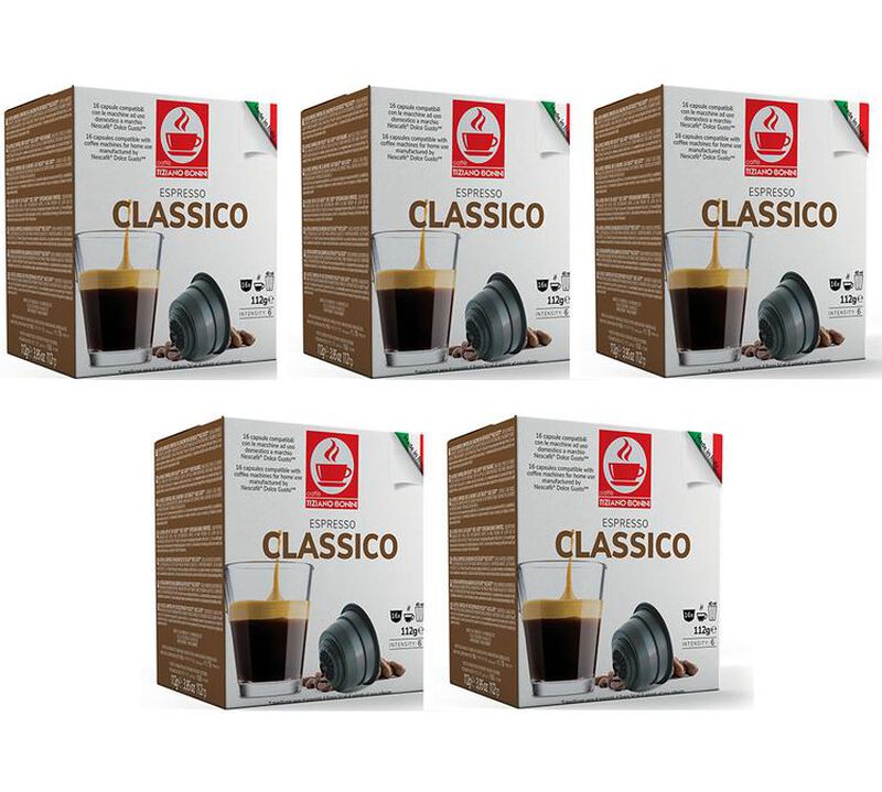 80 Nescaf&eacute;* Dolce Gusto* Compatible Pods Espresso Classico &ndash; CAFFE BONINI image number 0