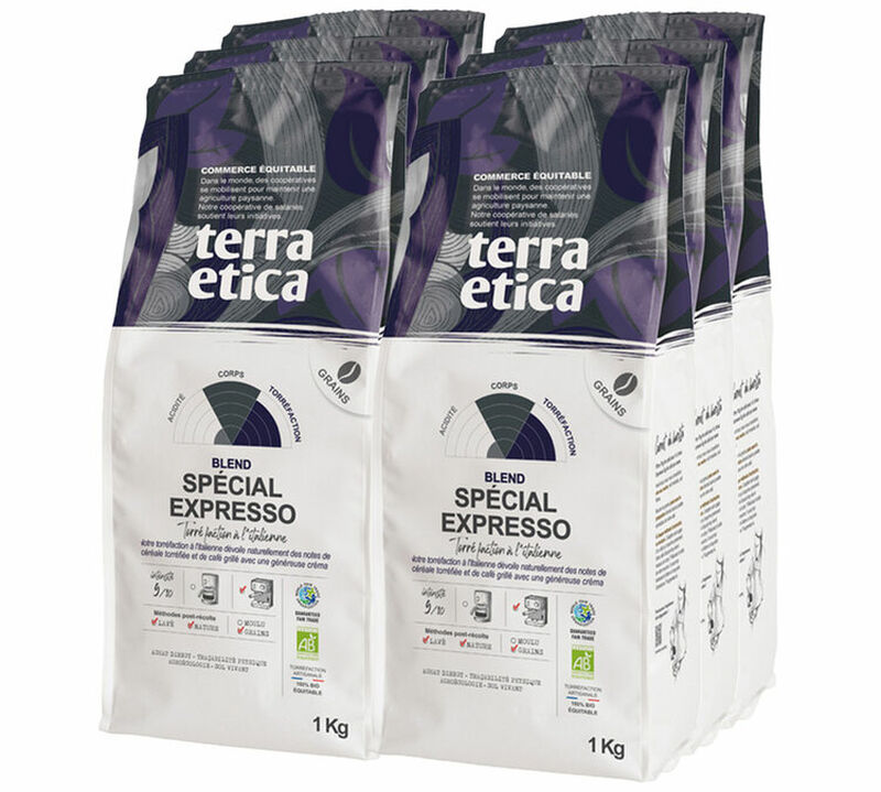 6kg Caf&eacute; en grain Bio Sp&eacute;cial expresso - Terra Etica image number 0