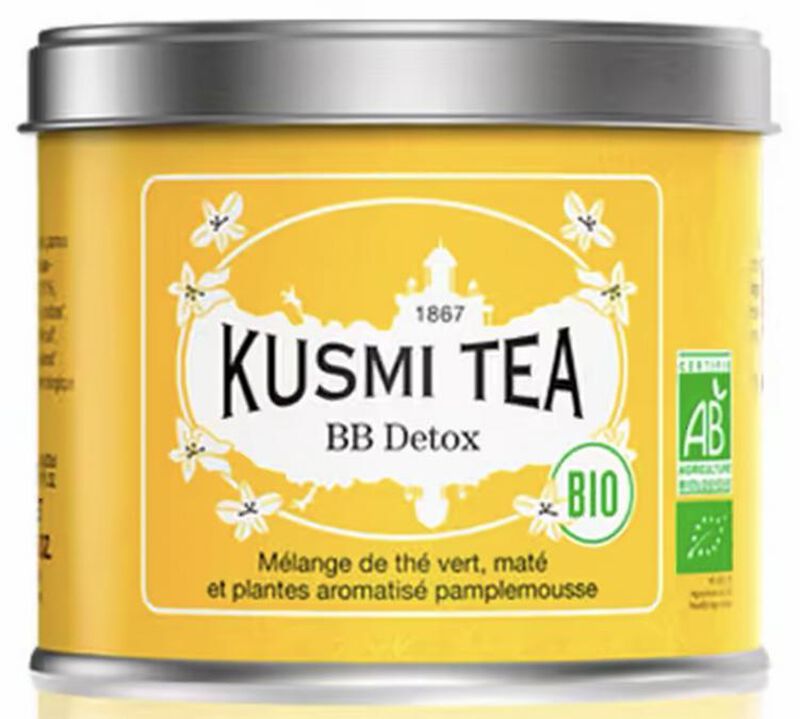 Kusmi Tea - T&egrave; verde biologico e Mat&eacute; BB Detox sfuso in lattina da 100 g image number 0