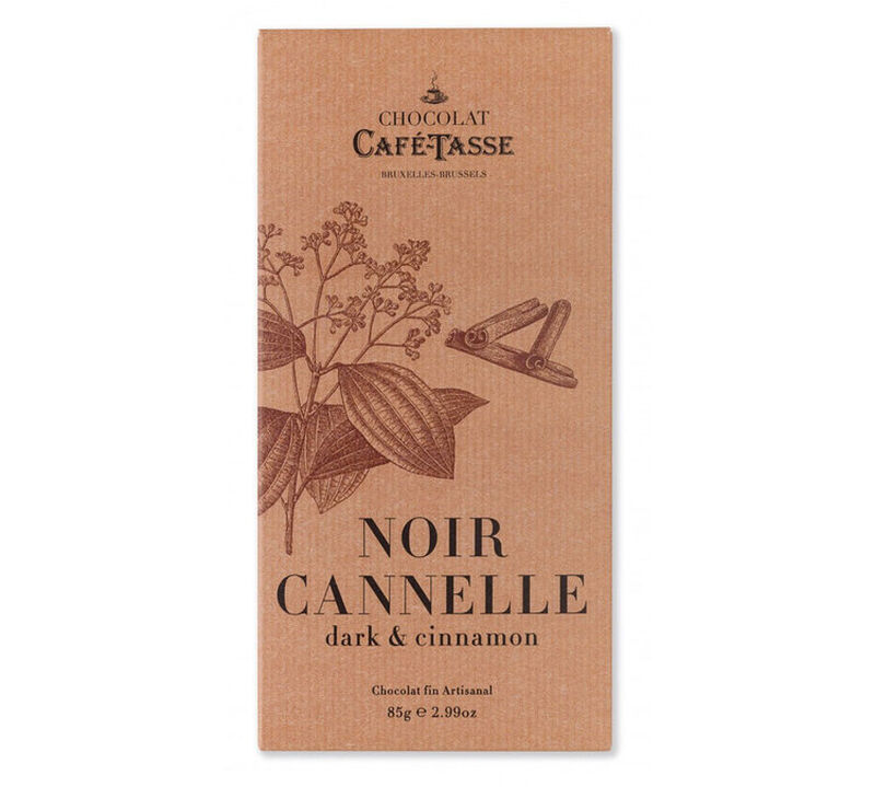 Caf&eacute;-Tasse Dark Chocolate Bar with Cinnamon - 85g image number 0