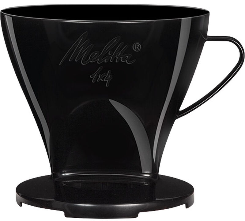 Dripper Melitta 1x4 plastica nera image number 0