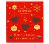 Caf&eacute; Tasse Christmas Gift Box of 6 Chocolate Cups - 60g image number 0