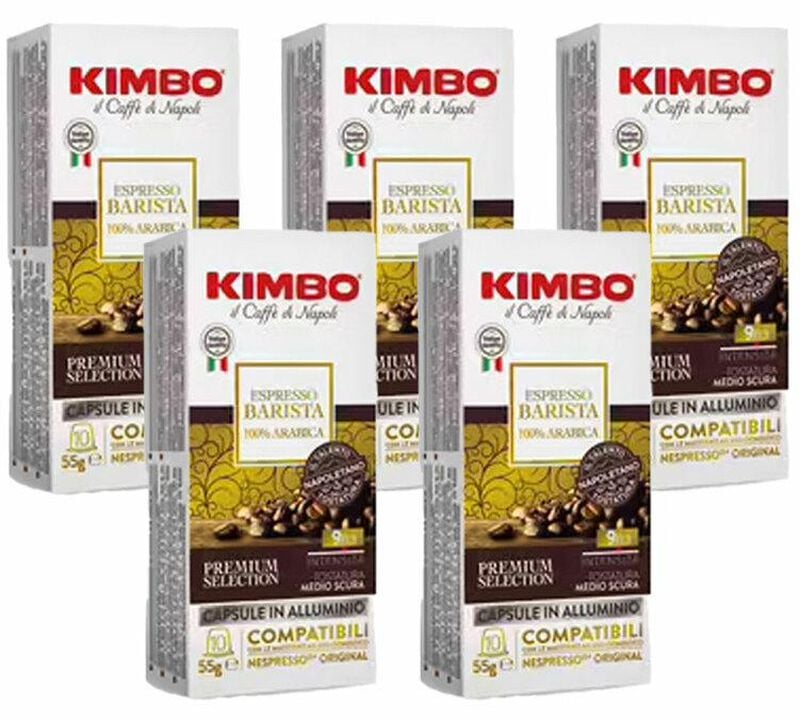 50 capsules compatibles Nespresso* Original Espresso Barista 100% Arabica - KIMBO image number 0