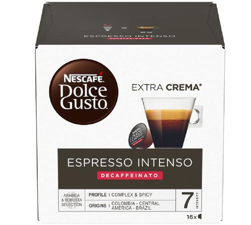 16 Espresso Intenso Decaffeinato Pods &ndash; NESCAFE* DOLCE GUSTO*