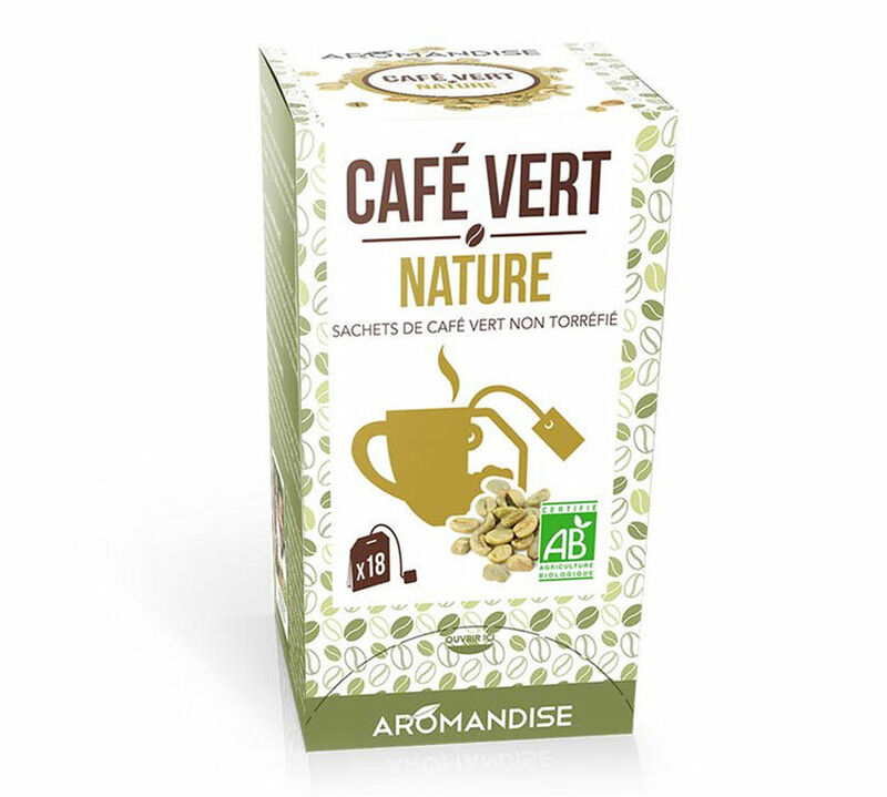 Caf&eacute; Vert Bio - 18 sachets - AROMANDISE image number 0