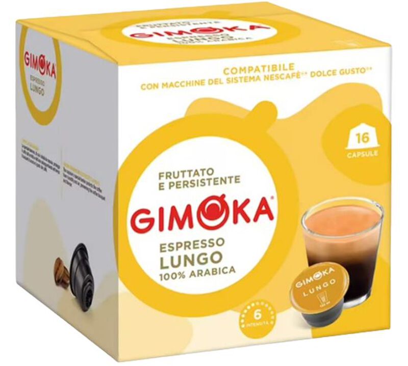 96 capsules compatibles Nescaf&eacute;* Dolce Gusto* Lungo - GIMOKA image number 1